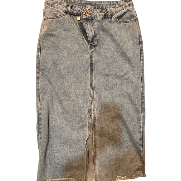 SHEIN Blue Denim Skirt - Picture 3 of 4